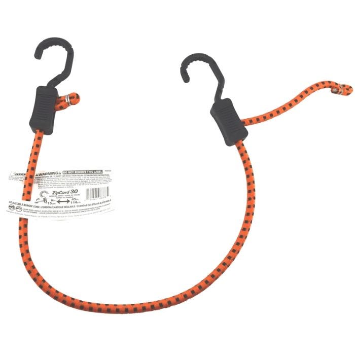 Keeper - Bungee Cord - Adjustable w/Rubber Hooks - 30