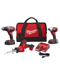 Milwaukee - M18™ - Drill/Impact Driver Kit w/2 Batteries & Multi Volt Charger 