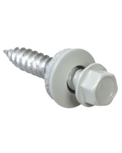 Hex Head Neo Washer -  Self Piercing - Ceramic Coat Screws - #10x1" White - 1lb