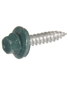 Hex Head Neo Washer -  Self Piercing - Ceramic Coat Screws - #10x1" Green - 1lb