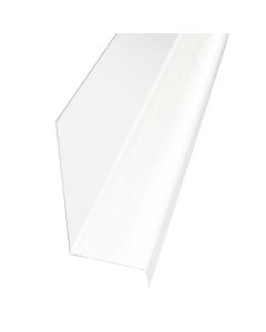 Z-Metal - 1-1/8"x1/4"x2" Back - 100° - 30Ga - White