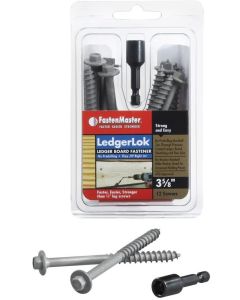 FM Ledgerlok - 3-5/8" Lag Screws - Hex Head - FMLL358-12 -12ct