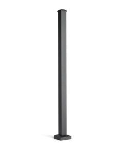 Trex Signature® - Post w/Cap & Skirt - Horizontal - Aluminum - 2.5"x37" (36" Height Rail) - Black (IRC)