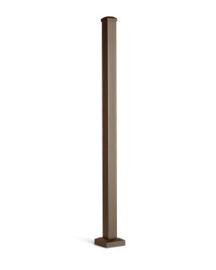 Trex Signature® - Post w/Cap & Skirt - Horizontal - Aluminum - 2.5"x37" (36" Height Rail) - Bronze (IRC)