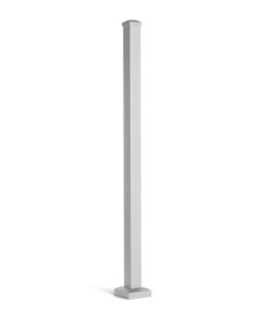 Trex Signature® - Post w/Cap & Skirt - Horizontal - Aluminum - 2.5"x37" (36" Height Rail) - White (IRC)