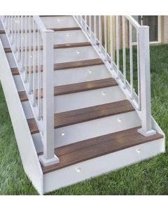 Trex Signature® - Post w/Cap & Skirt - Stair - Aluminum - 2.5"x53" - White (IRC)