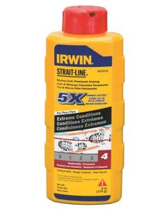 Irwin - Strait-Line - Chalk Line Reel Box w/2oz Red Chalk Re-Fill - 100' - #1932881