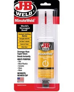 J-B Weld - MinuteWeld Epoxy Syringe #50101 - 25ml