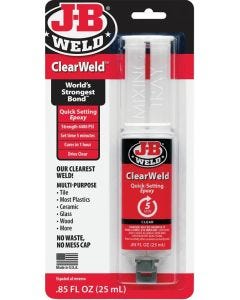 J-B Weld - ClearWeld Epoxy Syringe #50112 - .85oz