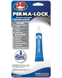 J-B Weld - Perma-Lock Threadlocker #24206 - Blue 6ml