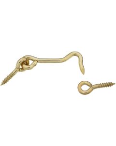 NH - Hook & Eye - Solid Brass - 2" 