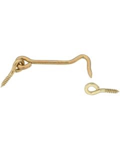 NH - Hook & Eye - Solid Brass - 3"