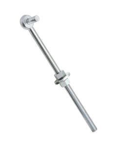 NH - Gate Hinge - Bolt Hook - Zinc - .625x12 (5/8x12)