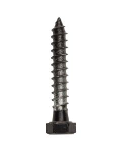 NH - Lag Screw w/Hex Head - Black - .25x1.5 - 4ct