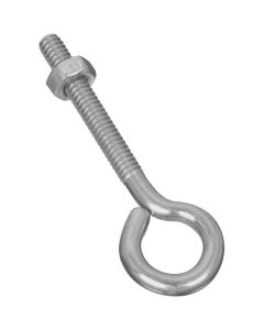 NH - Eye Bolt w/Hex Nut - Zinc - .25x3 (1/4x3")