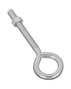 NH - Eye Bolt w/Hex Nut - Zinc - .375x5 (3/8x5") 