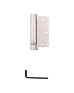 NH - Hinge - Spring Close Rnd Crnr - Satin Nickel - 3.5"