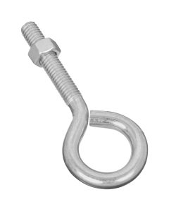 NH - Eye Bolt w/Hex Nut - Zinc - .3725x4 (3/8x4)