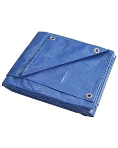 Tarp -  8'x10' - Med Duty w/Grommets - Blue