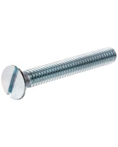 Machine Screw - Slotted Flat Head - Zinc - #6-32 x 1/2"