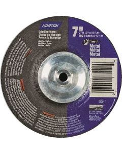Norton - Grinding Wheel - Metal - Aluminum Oxide - 7"x1/4" - 5/8" Arbor - Type 27