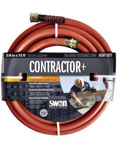 Swan - Garden Hose - Contractor+ - Red - 5/8" ID x 75ft