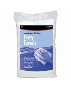 Buffalo - Rags - Terry Towel - White #60220 - 12ct