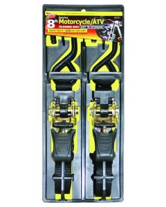 Keeper - Ratchet Tie Down - Motorcycle/ATV - 500lb  - 1"x8" 
