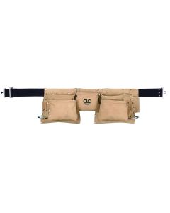 CLC - Tool Works™ - Tool Belt - Contractor Grade w/Suede Pouches - 2 Steel Hammer Loops - 12 Pocket - #I427X