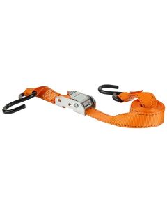 Ratchet Tie Down - Cam Buckle w/"S" Hooks -  300lb - 1"x6'