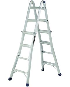 Louisville - Multi-Purpose 4-Position Ladder - Aluminum - Type1A - 300lb - 17' 