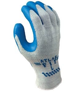 Atlas Gloves - Fit Style - Gray w/Blue Coating - #300 - Large