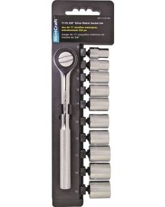 Vulcan - Socket Set - 3/8" Drive - 11 Pc - Metric  