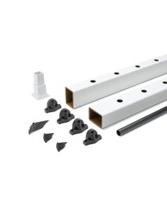 Trex Select - Rail & Blstr Kit -  WT Top/Btm Rail - Black Rnd Alum Blstr - 6'x42" 