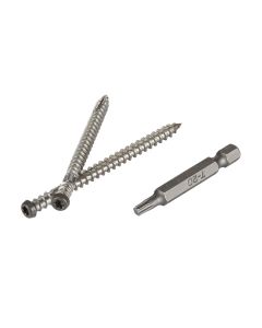 TopLoc - TimberTech - Deck Screws - 2-1/2" Screws w/bits - Dark Gray - 1750pc - 500SF