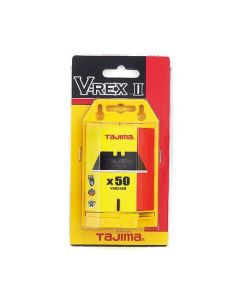 Tajima - V-Rex II - Tempered Utility Knife Blades w/Safety Dispenser - #VRB2-50B - 50Ct