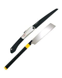 Tajima - Japan Pull Stroke Saw 2 Blade Set - 16TPI  & 19TPI Blades w/Tri-Fold Canvas Case 