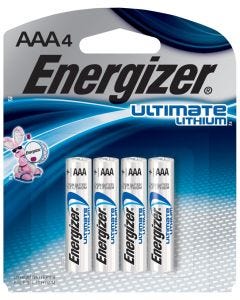 Energizer Battery - Ultimate Lithium 1.5v - AAA (4pk)