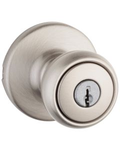 Kwikset - Tylo - Keyed Entry Knob - Satin Nickel - 400T-15CP 