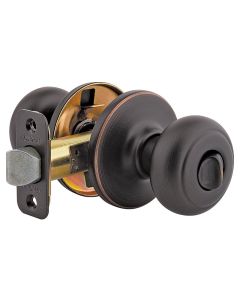 Kwikset - Cove - Privacy/Bed/Bath Knob - Venetian Bronze - 300CV11PCP 