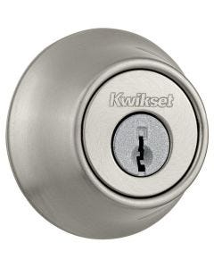 Kwikset - Deadbolt 665 - Double Cylinder (Keyed both sides) - Satin Nickel - 66515CPK6