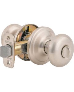 Kwikset - Juno - Privacy/Bed/Bath Knob - Satin Nickel - 730J15CP 