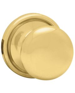 Kwikset - Juno - Passage/Hall/Closet Knob - Polished Brass - 720J3CP6AL