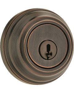 Kwikset - Signature 980 - Deadbolt K1S Single Cylinder - Venetian Bronze - 98011PSMTCP 