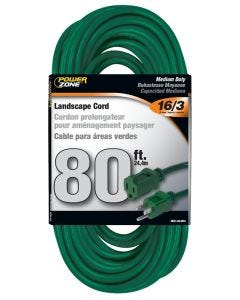 PZ - Extension Cord - Landscape 16/3 - Green - 80Ft