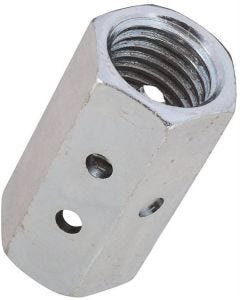 Coupling Nut w/Window - Coarse - Zinc - 1" - 8tpi 