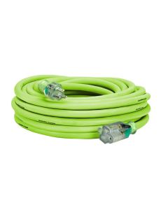 Flexzilla - Extension Cord - Pro - Extreme All Weather w/Lighted Plug - Green - 10/3 x 50'