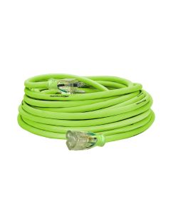 Flexzilla - Extension Cord - Pro - Extreme All Weather w/Lighted Plug - Green - 12/3 x 50'