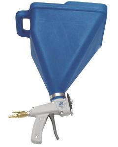 Marshalltown - Hopper Gun - SharpShooter #693 - 45* Angled Adapter w/7 Texture Options (Blue)