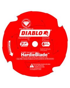 Diablo - HardieBlade™ - Circular Blade - Hardie/Fiber Cement - 7-1/4" x 4T - 5/8" Arbor (Bulk)